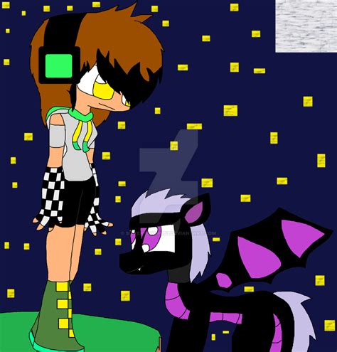 me and my pet ender dragon by sisterponypus3 on DeviantArt