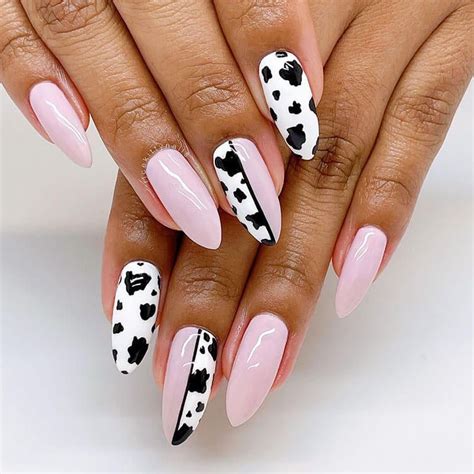 20 Beautiful Cow Print Nail Designs - Beautiful Dawn Designs