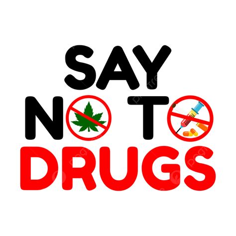 Illustration Of Say No To Drugs Sentence For Anti Drug Day Poster ...