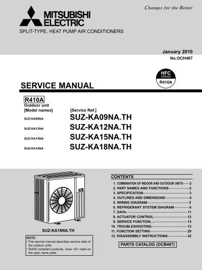 SERVICE MANUAL - Mitsubishi Electric Cooling & Heating