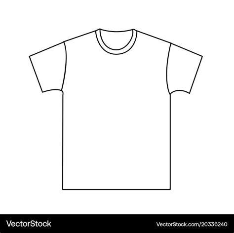 Blank t-shirt template Royalty Free Vector Image