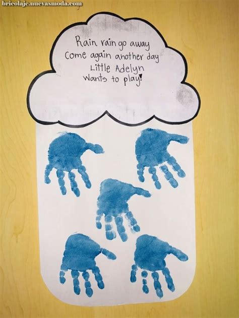 Espectacular Rain rain go away, come again another day. Handprint ...