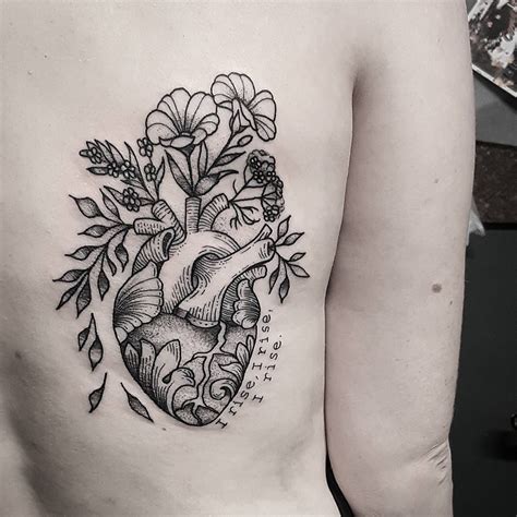 Anatomical Heart Tattoo Design