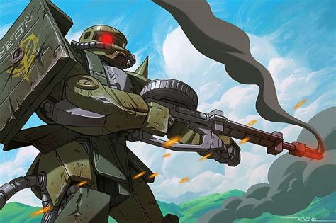 HD wallpaper: anime, mechs, Principality of Zeon, Zaku II, Mobile Suit ...