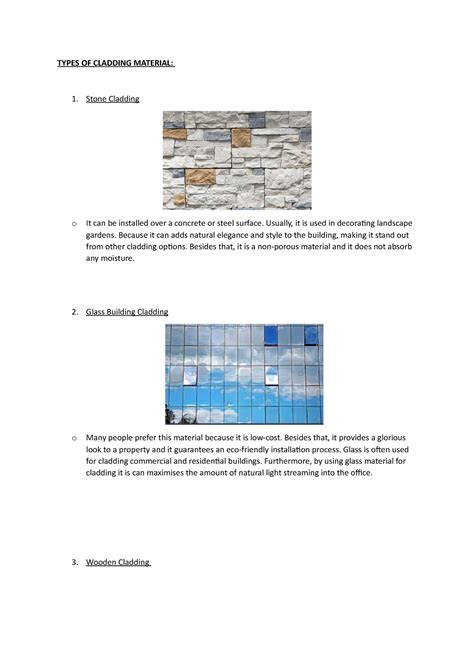 Types OF Cladding Material - TYPES OF CLADDING MATERIAL: Stone Cladding ...