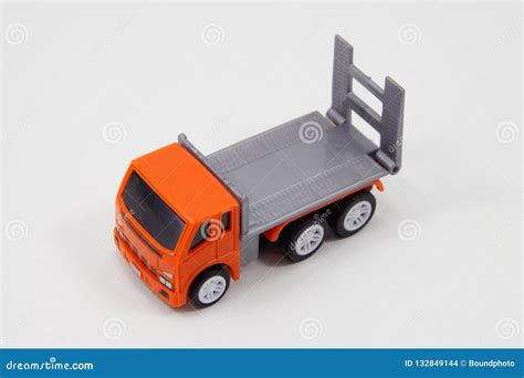 The Truck Orange Toy for Kid Stock Photo - Image of support, wheel ...