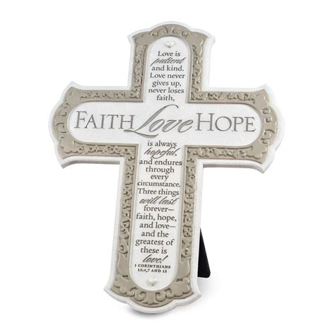 Wall Cross-Faith Hope Love — Christian Gifts Outlet