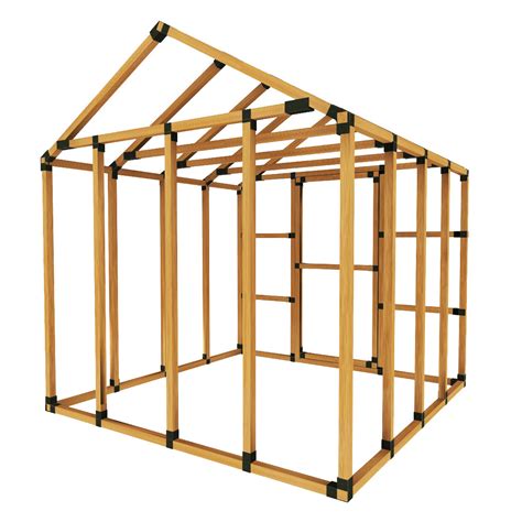 8X8 Basic Storage Shed Kit - E-Z Frame Structures