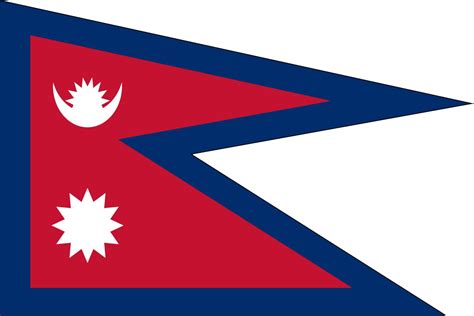 Nepal Flag, National Symbol, Sun Emblem, Triangular Shape, Cultural ...