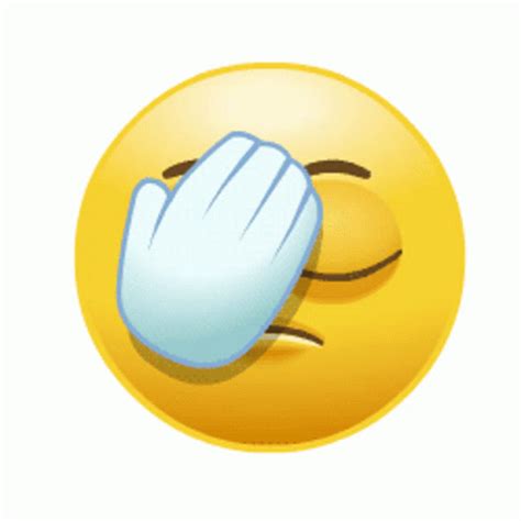 Oh No Emoji Sticker - Oh No Emoji Facepalm - Découvrir et partager des GIF