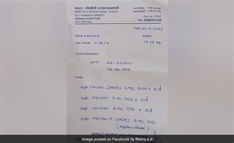 Kerala Physician's Tremendous Neat Writing On Prescription Goes Viral ...