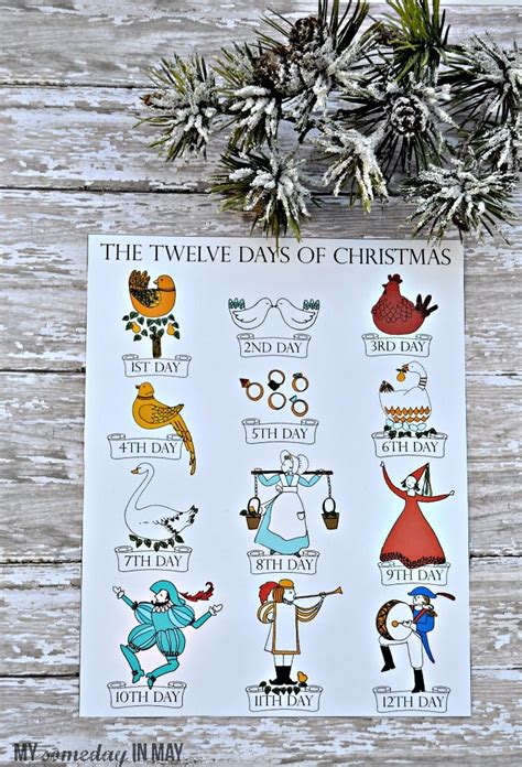 12 Days of Christmas | Free Printable - Ella Claire