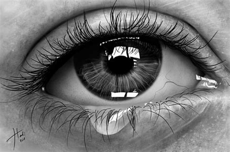 Sad Eye By Hadi, Hyper Realistic Pencil Drawing - Art | Katalay.net