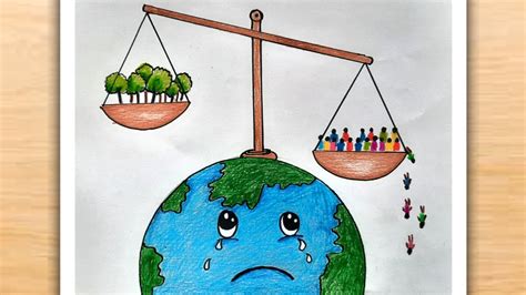 World Population Day 2021/ World Population Day Drawing Easy ...