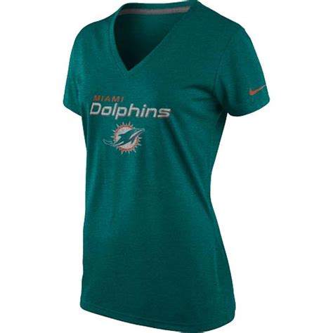 Nike Miami Dolphins Women's Everyday Legend V-Neck Performance T-Shirt ...