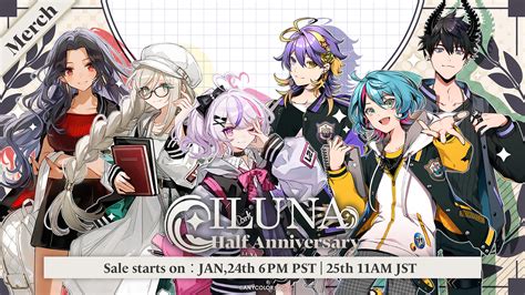 NIJISANJI EN announces ILUNA Half Anniversary Merchandise | NIJISANJI