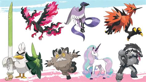 All Galarian Forms Pokemon in Pokémon Sword and Shield | All Galar ...