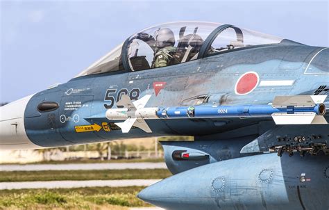 Wallpaper cabin, Mitsubishi, pilot, fighter-bomber, F-2A images for ...