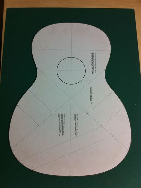 Cardboard Guitar Template