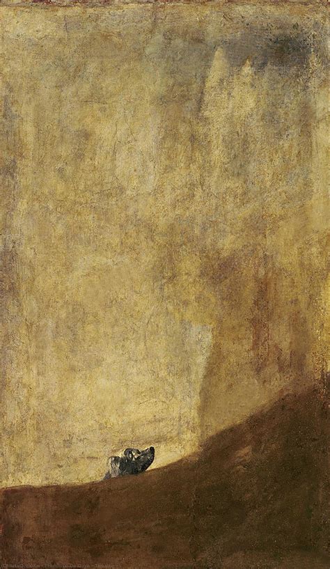 Museum Art Reproductions The dog - -, 1823 by Francisco De Goya (1746 ...