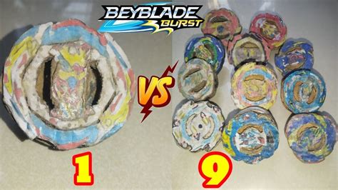 Zest Achilles Vs all of my Beyblades || 1vs 9 || Punno's Creations # ...