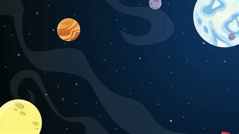 Cartoon Space Background : Space Wallpaper Cute Outer Wallpapers Kids ...