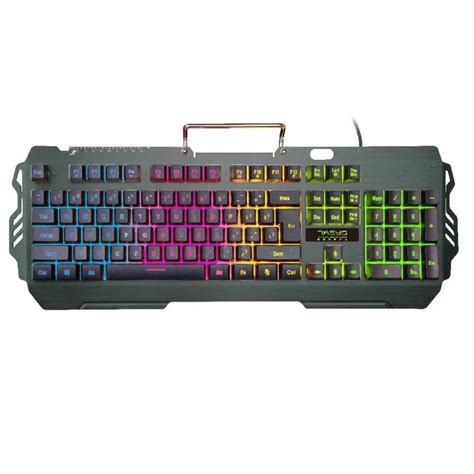 7Pin PK-810 Membrane Keyboard WolfBlaze 4 High End Illuminated Gaming ...