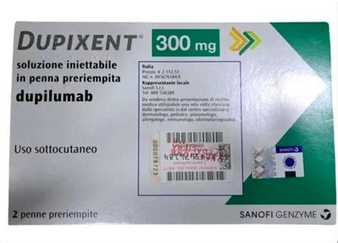 Sanofi genzyme Dupixent Dupilumab Injection 300mg 2ml at Rs 15000/box ...