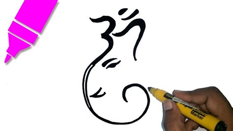 Ganpati Bappa Drawing Easy Step By Step ~ Learn How To Draw Ganpati ...