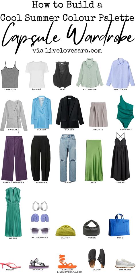 How to Build a Cool Summer Colour Palette Capsule Wardrobe - livelovesara