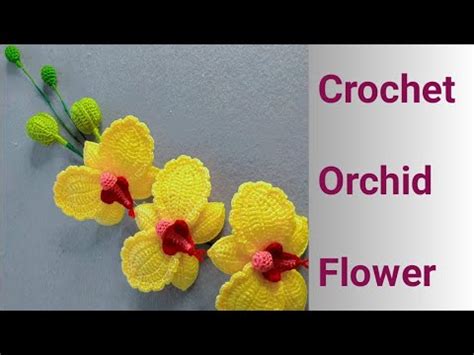 how to crochet orchid flower || crochet orchid (part 1 ) || crochet ...