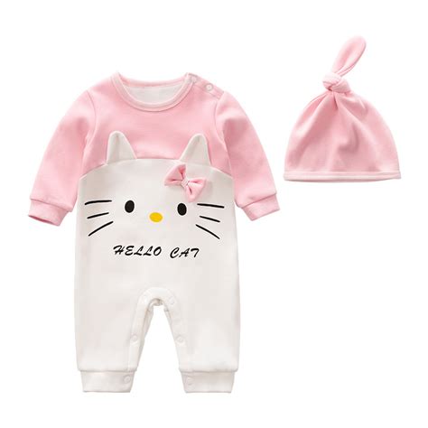 Hello Kitty Pattern Baby Clothing 100% Cotton Soft Children Romper ...