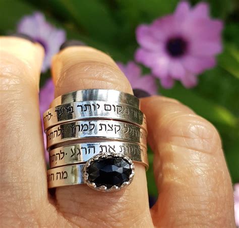 Personalized Ring Custom Ring Onyx Ring Engraved Ring - Etsy