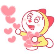 Doraemon Pair Stickers (Dorami) LINE WhatsApp Sticker GIF PNG