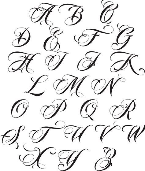 Calligraphy alphabet. Design elements.Decoration 7958888 Vector Art at ...