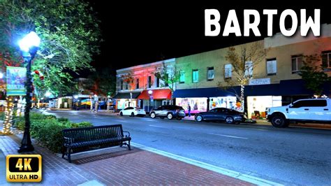 Bartow Florida Walking Tour At Night - YouTube