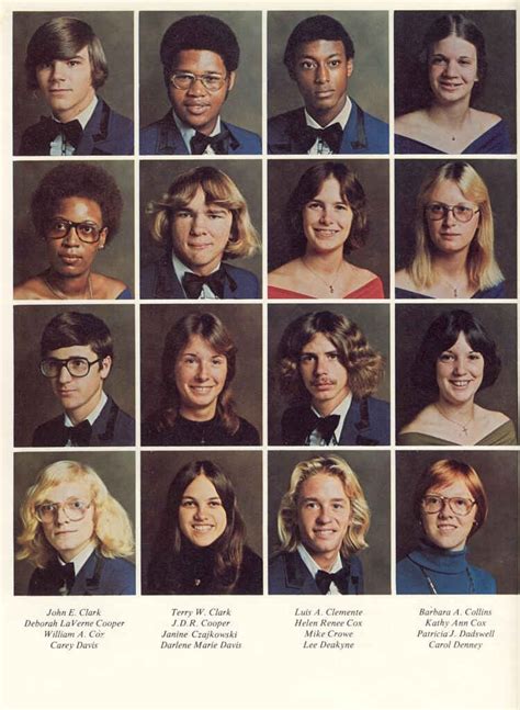 A random page from a 1970's American high school yearbook. : r/pics