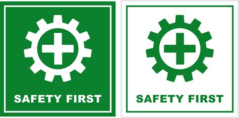 safety first signage logo design printable sign for safety workplace ...