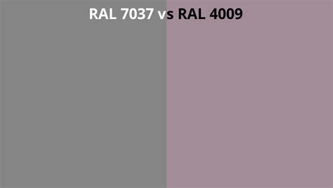 RAL 7037 vs 4009 | RAL colour chart UK