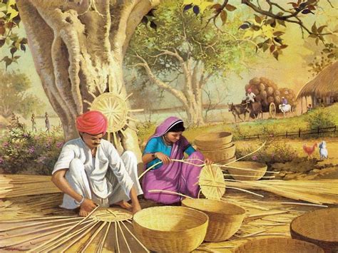 Basket Weavers - Reprint on Paper - 15.5 x 19.5 inches - Unframed ...