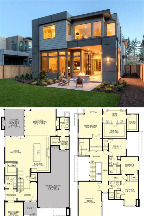 Tour the Striking "Sunoria" - A 4-Bedroom Contemporary Home Plan that's ...