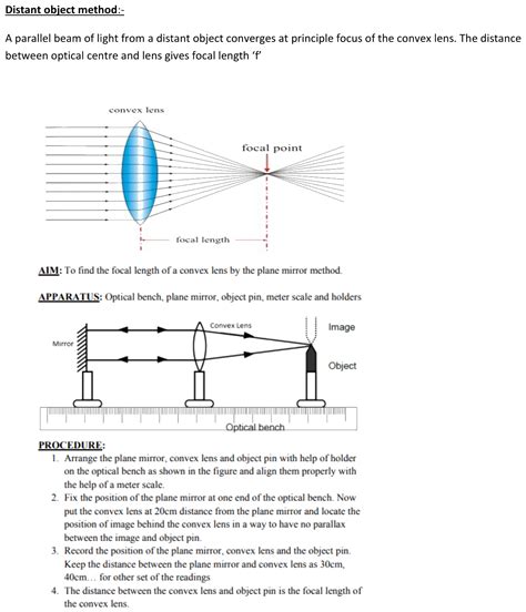 111.Find focal length of convex lens using distance object method and ...