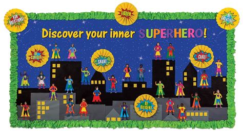 Superhero Bulletin Board - 4' x 8' - Pacon Creative Products