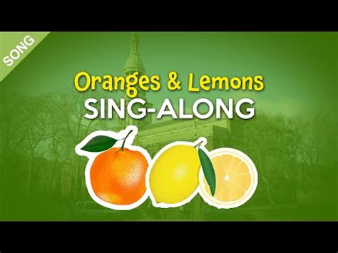 Oranges and Lemons Song, Karaoke, Printable Score PDF