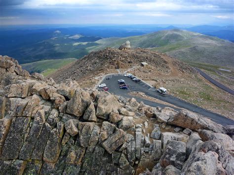 The summit - view east: Mount Evans, Colorado