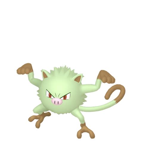 #056 Shiny Mankey by dakshkohli23 on DeviantArt