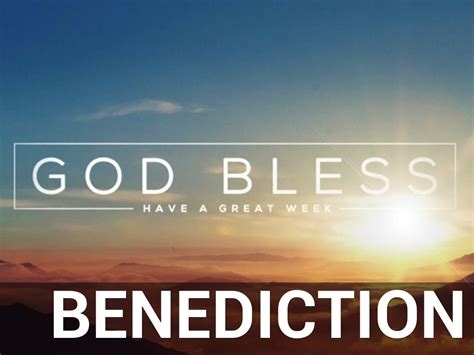 Benediction PowerPoint Slides For Churches