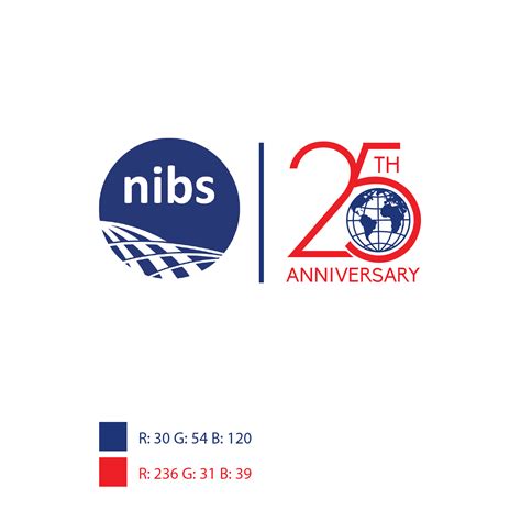 Design a complimentary NIBS 25th Anniversary logo to go along side NIBS ...