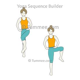 Standing Wind Release Pose Head To Knee Hands Feet (Tadasana ...