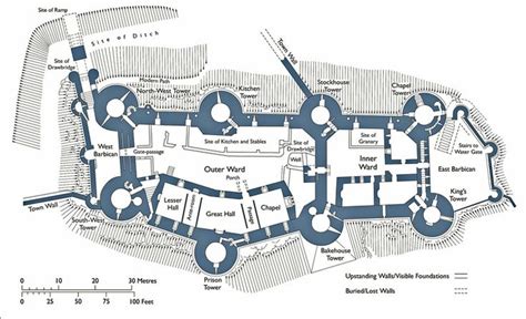 Plan of Conwy Castle | Castle floor plan, Castle plans, Castle